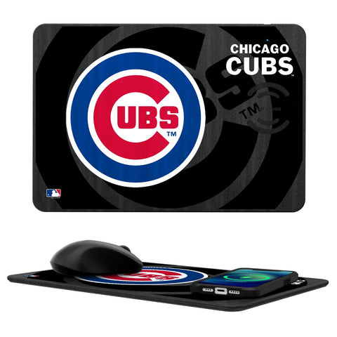 Chicago Cubs Tilt 15-Watt Wireless Charger and Mouse Pad