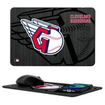 Cleveland Guardians Tilt 15-Watt Wireless Charger and Mouse Pad