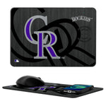 Colorado Rockies Tilt 15-Watt Wireless Charger and Mouse Pad