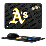 Oakland Athletics Tilt 15-Watt Wireless Charger and Mouse Pad
