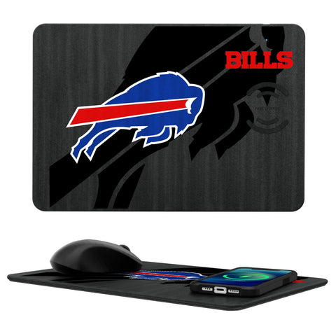 Buffalo Bills Tilt 15-Watt Wireless Charger and Mouse Pad-0