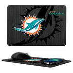 Miami Dolphins Tilt 15-Watt Wireless Charger and Mouse Pad-0