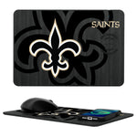 New Orleans Saints Tilt 15-Watt Wireless Charger and Mouse Pad-0