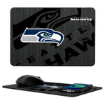 Seattle Seahawks Tilt 15-Watt Wireless Charger and Mouse Pad-0
