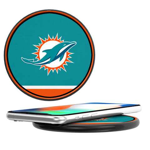 Miami Dolphins Stripe 10-Watt Wireless Charger-0