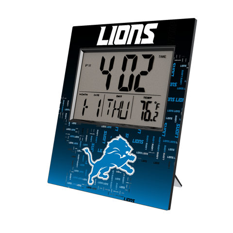 Detroit Lions Quadtile Wall Clock-0