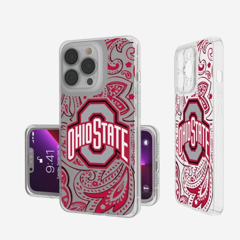 Ohio State Buckeyes Paisley Clear Case-0