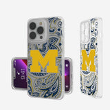 Michigan Wolverines Paisley Clear Case-0