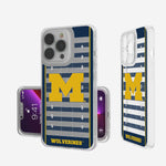 Michigan Wolverines Football Field Clear Case-0