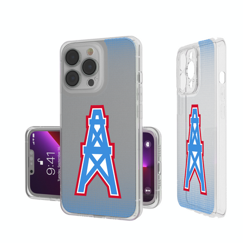 Houston Oilers Historic Collection Linen Clear Phone Case-0