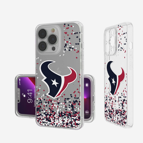 Houston Texans Confetti Clear Case-0
