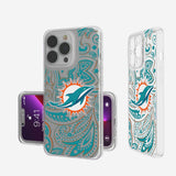 Miami Dolphins Paisley Clear Case-0