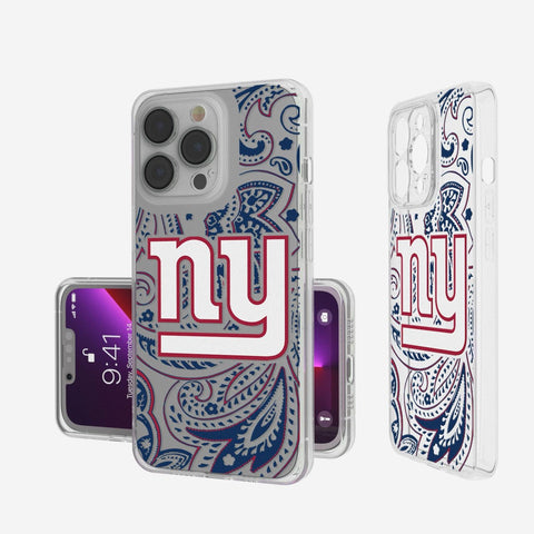 New York Giants Paisley Clear Case-0