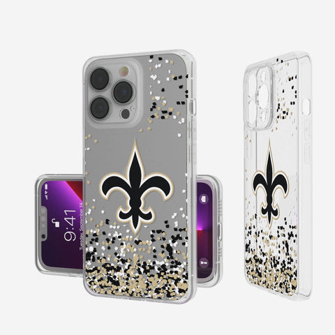 New Orleans Saints Confetti Clear Case-0