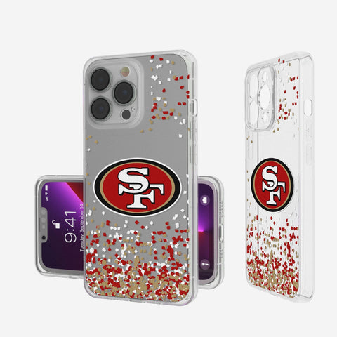 San Francisco 49ers Confetti Clear Case-0