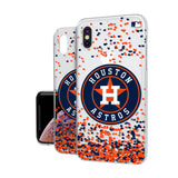 Houston Astros Confetti Clear Case