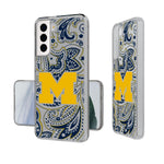 Michigan Wolverines Paisley Clear Case-1