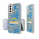 Los Angeles Chargers Paisley Clear Case-1