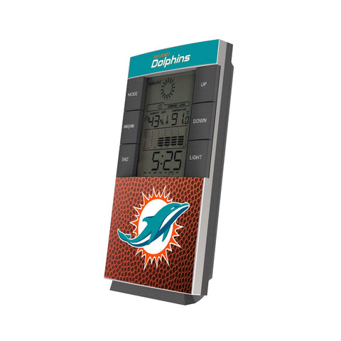 Miami Dolphins Football Wordmark Digital Desk Clock-0