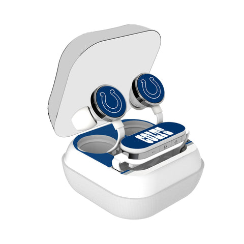Indianapolis Colts Stripe Wireless Earbuds-0