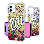 Washington Nationals Confetti Gold Glitter Case