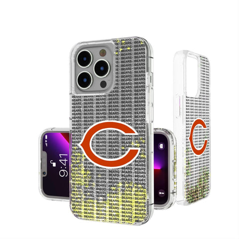 Chicago Bears Blackletter Glitter Case-0