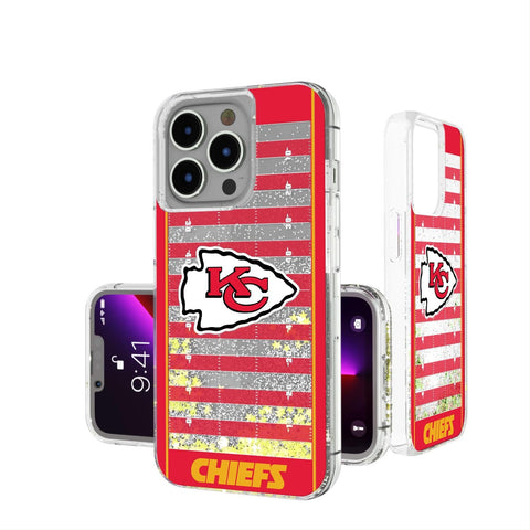 Kansas City Chiefs Football Field Glitter Case-0