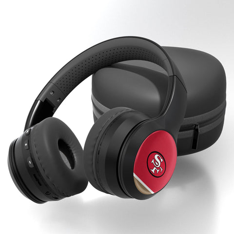 San Francisco 49ers Stripe Wireless Over-Ear Bluetooth Headphones-0