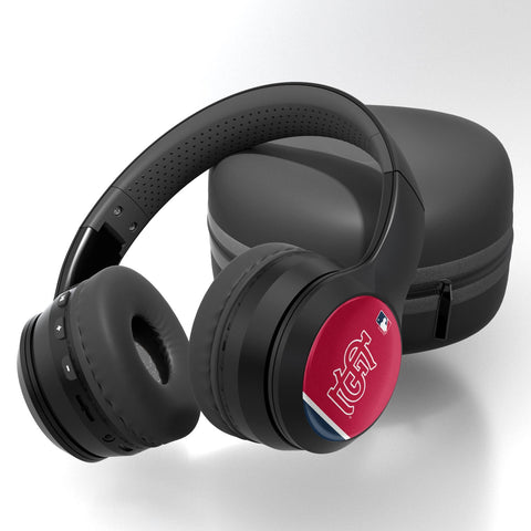 St Louis Cardinals Stripe Wireless Over-Ear Bluetooth Headphones