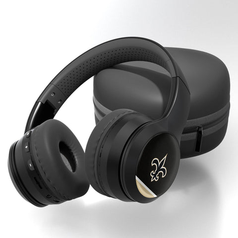 New Orleans Saints Stripe Wireless Over-Ear Bluetooth Headphones-0