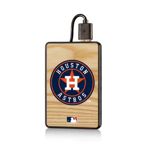 Houston Astros Astros Wood Bat 2200mAh Credit Card Powerbank