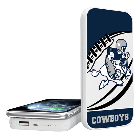 Dallas Cowboys 1966-1969 Historic Collection Passtime 5000mAh Portable Wireless Charger-0