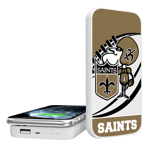 New Orleans Saints Passtime 5000mAh Portable Wireless Charger-0
