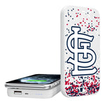 St Louis Cardinals Confetti 5000mAh Portable Wireless Charger