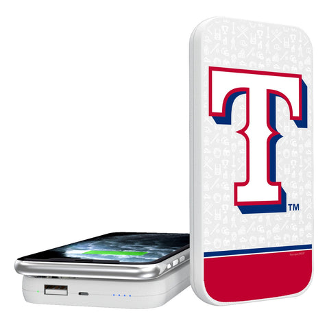 Texas Rangers Memories 5000mAh Portable Wireless Charger