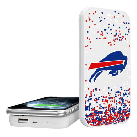Buffalo Bills Confetti 5000mAh Portable Wireless Charger-0