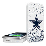 Dallas Cowboys Confetti 5000mAh Portable Wireless Charger-0