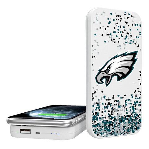 Philadelphia Eagles Confetti 5000mAh Portable Wireless Charger-0