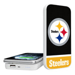 Pittsburgh Steelers Solid Wordmark 5000mAh Portable Wireless Charger-0