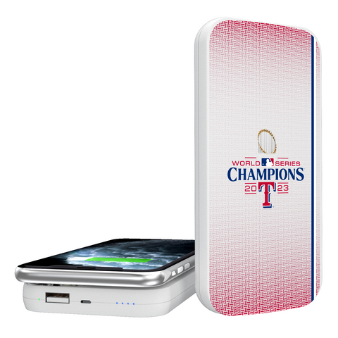 Texas Rangers 2023 MLB World Series 5000mAh Portable Wireless Charger-0