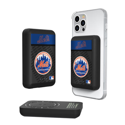 New York Mets Endzone Plus 5000mAh Magnetic Wireless Charger