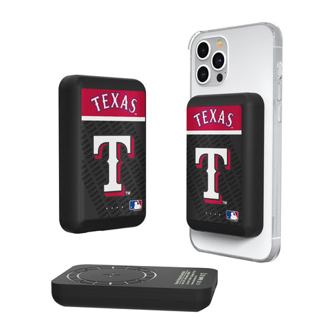 Texas Rangers Endzone Plus 5000mAh Magnetic Wireless Charger