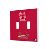 St Louis Cardinals Solid Hidden-Screw Light Switch Plate