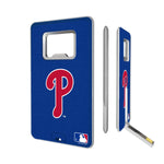 Philadelphia Phillies Solid Credit Card USB Drive with Bottle Opener 16GB