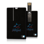 Miami Marlins Marlins Solid Credit Card USB Drive 16GB