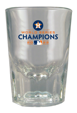 Houston Astros 2022 World Series Champions Fluted 2 oz Shot Glass