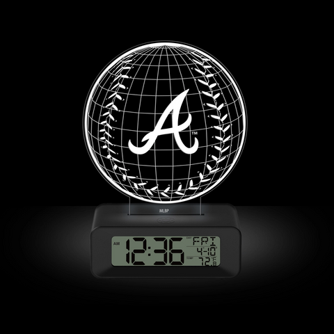 Atlanta Braves MLB LED 3D Illusion Alarm Clock