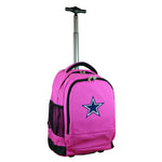 Dallas Cowboys Premium Wheeled Backpack in Pink