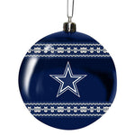 Dallas Cowboys 3" Plastic Sweater Ball Ornament