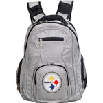 Pittsburgh Steelers Laptop Backpack- Gray